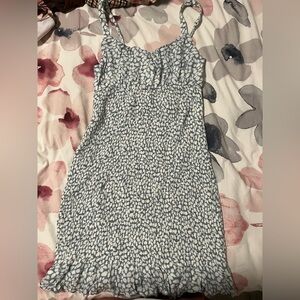 Abercrombie & Fitch Blue and White Midi Dress